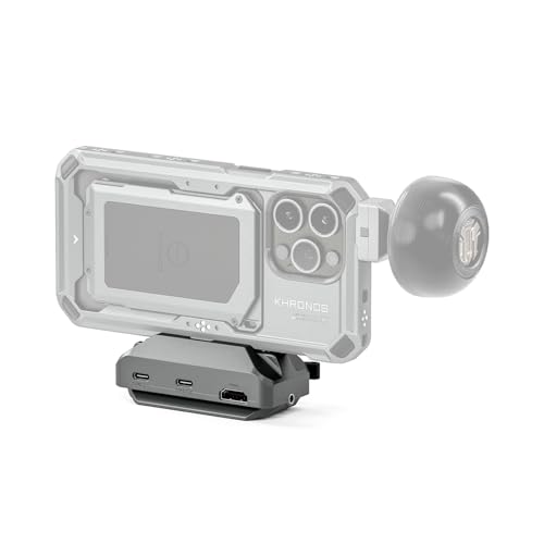 TILTA Khronos Schnellspanner-USB-C-Hub, kompatibel mit iPhone 15 Pro/Pro Max Hülle, Space Grey TK-QRUH-SG von TILTAING