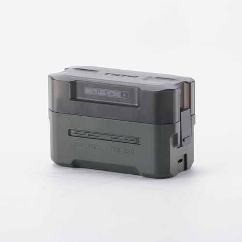 TILTA LP-E6 Batterieladegerät Tragbare Ladestation 4 K Kompatibel mit LP-E6 Akkus - Grün TBC-E6-GN von TILTAING