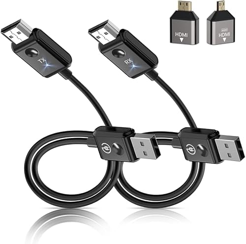 TIMBOOTECH Wireless HDMI Transmitter and Receiver, HDMI Funkübertragung 5G, Drahtloser Sender Empfänger für Audio/Video/File Streaming von Laptop/PC/Camera zu HDTV/Monitor/Beamer von TIMBOOTECH