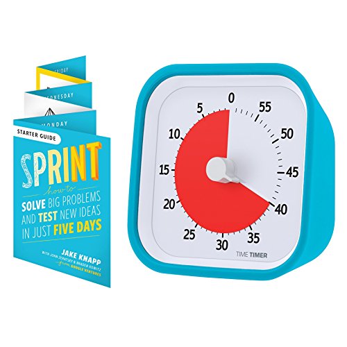 TIME TIMER MOD Sprint Edition - Visueller 60-Minuten-Countdown-Timer für Klassenzimmer, Besprechungen, Geräuschlosem Betrieb und austauschbarer Silikon Schutzgehäuse von TIME TIMER