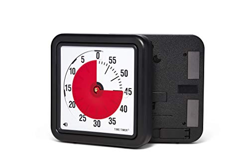 Time Timer magnetischer 60 Minuten Timer mit optischem Signal, Countdown-Uhr für Kinder und Erwachsene, (Medium - 18 cm), TTA1-MAG-W von TIME TIMER