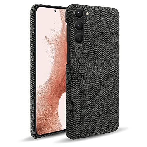 TIMEYUE Hülle für Samsung Galaxy S24+, [Anti-Fingerabdruck] Ultra Dünne Anti-Kratzer Schutzhülle, Stoff Textur Komfortable Wärme, für Samsung Galaxy S24+-Schwarz von TIMEYUE