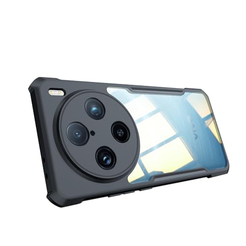 TIMEYUE Hülle für vivo X100 Pro, [Airbag-Schutz] Transparent PC-Rückseite + Weicher TPU-Rahmen, Anti-Kratz-Schutzhülle für vivo X100 Pro von TIMEYUE