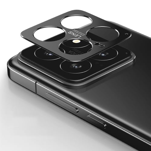 TIMEYUE für Xiaomi 14 Kamera Schutzfolie, Aluminium Metall Kamera Objektivschutz, [Anti-Kratzer] Kompatibel mit Xiaomi 14-Schwarz von TIMEYUE