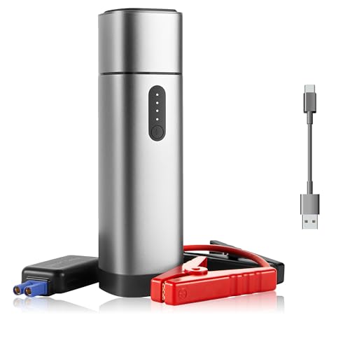 Starthilfe Powerbank in edlem Aluminium Design, 12V-500A Spitzenstrom, 38.4Wh Tragbare Auto Starthilfe für 6.0L Benzin- und 5.0L Dieselmotor, LED Taschenlampe Starthilfe Powerbank in edlem Aluminium Design, 12V-500A Spitzenstrom, 38.4Wh Tragbare Auto Starthilfe für 6.0L Benzin- und 5.0L Dieselmotor, LED Taschenlampe von TIMIGO