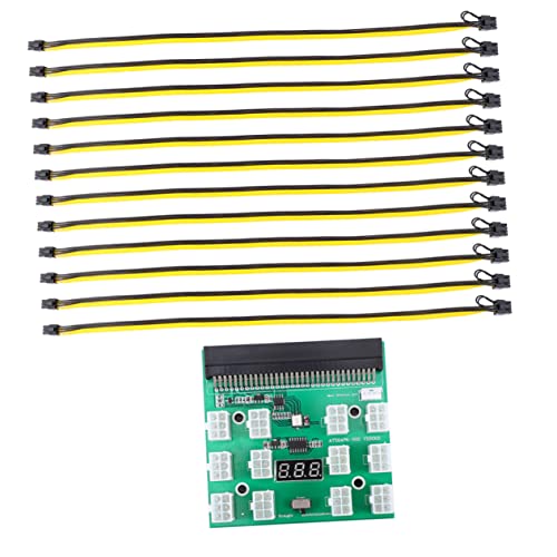 TINEASUR 1 Satz Konvertierungsplatine Adapter Gpu-powerboard Bergbau-stromversorgung 6-pin Auf 8-pin Kabel Adaptador Leistungsplatine Netzkabel Der Grafikkarte Reinkupfer Verzinnt von TINEASUR