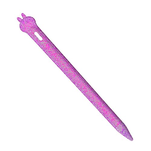 TINEASUR 1stk Apfel-silikon-stifthülle Stoßfester Federmäppchen Taschenstift Stifttasche Stifthalter Stift Kappe Cartoon Federmäppchen Stylus-stifthülle Stylus Stiftkappe Kieselgel Violett von TINEASUR