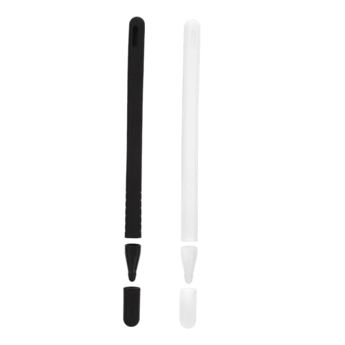 TINEASUR 2 Sätze Stiftetui aus Silikon Bleistift 2 Bleistift schutzhülle dekorative Bleistifthülle silikondeckel Set pens Sleeve Stiftdeckelabdeckung Bleistiftabdeckung Kieselgel von TINEASUR
