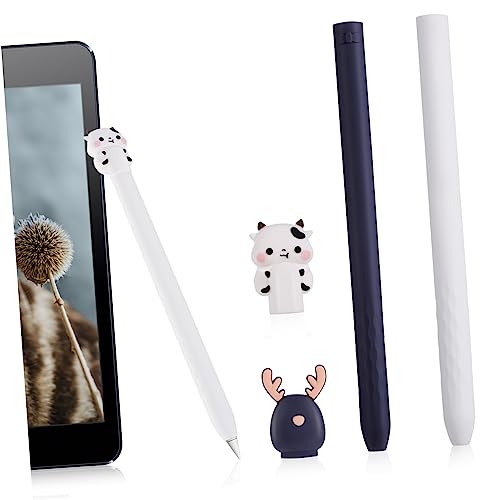TINEASUR Stylus-hülle Mit Cartoon-Tier- 2 Stück Silikon-Stylus-Stift-abdeckungen Für Den Pencil Gen Touch Pen- von TINEASUR
