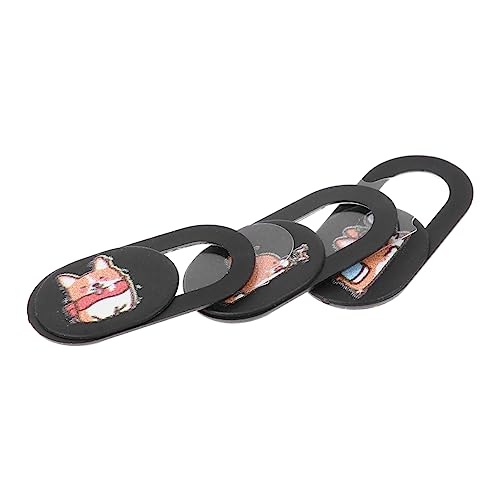 TINEASUR 3St Kameraabdeckung Kameraobjektivabdeckung Laptop Kamera Abdeckung Krümelschaber Camera case Abdeckung handykamera Linsenabdeckungen -Webcam-Abdeckungen Abs Black von TINEASUR