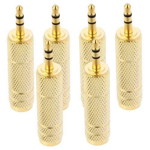 TINEASUR 6 Stück Audioadapter, Headset Adapter, Audiokonverter, Audiofrequenzadapter, Gitarre Auf Kopfhörer Adapter, Klinkenadapter, Kopfhöreradapter, Stecker Auf Buchse Adapter, Eraphone TINEASUR 6 Stück Audioadapter, Headset Adapter, Audiokonverter, Audiofrequenzadapter, Gitarre Auf Kopfhörer Adapter, Klinkenadapter, Kopfhöreradapter, Stecker Auf Buchse Adapter, Eraphone von TINEASUR