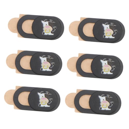 TINEASUR 6st Kameraabdeckung Kameraschutzabdeckung Vordere Webcam-folienblocker Handy- -gleitblocker Webcam-schieberegler Webcam- Handy-Webcam-Abdeckung Black Abs von TINEASUR