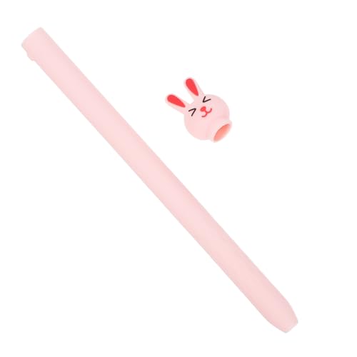 TINEASUR Federmäppchen stifteschale stifttaschenlampe kugelschreiberhalter federmäppchen Abdeckung Stiftschutz schreiblernbleistift Stifthalter Stylus-Stiftabdeckung aus Silikon Rosa von TINEASUR