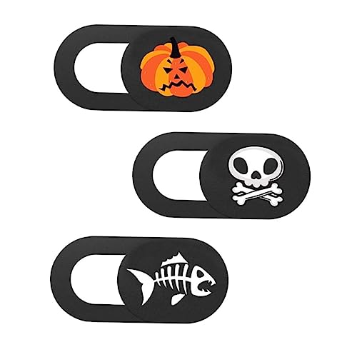 TINEASUR Laptop-Webcam-Schutz Halloween-Thema 3-teilige Abdeckungen für die der Computer-Privatsphäre von TINEASUR