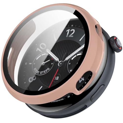 TINGYR Hülle Kompatibel mit Garmin Forerunner 570 47mm,PC + Gehärtetes Glas zum Schutz des Bildschirms, Anti-Drop.Rosa TINGYR Hülle Kompatibel mit Garmin Forerunner 570 47mm,PC + Gehärtetes Glas zum Schutz des Bildschirms, Anti-Drop.Rosa von TINGYR