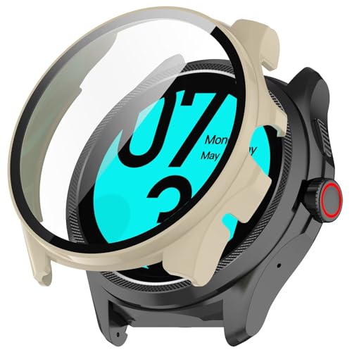 TINGYR Hülle Kompatibel mit Huawei Watch Fit 4,PC + Gehärtetes Glas zum Schutz des Bildschirms, Anti-Drop.Elfenbeinweiß TINGYR Hülle Kompatibel mit Huawei Watch Fit 4,PC + Gehärtetes Glas zum Schutz des Bildschirms, Anti-Drop.Elfenbeinweiß von TINGYR