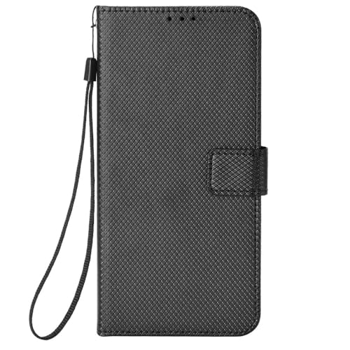 TINGYR Hülle Kompatibel mit Infinix Note 50s, Handyhüllen Leder Hülle Wallet Stylish mit Standfunktion und Magnetisch PU Leder Tasche Schutzhülle.(Schwarz) von TINGYR