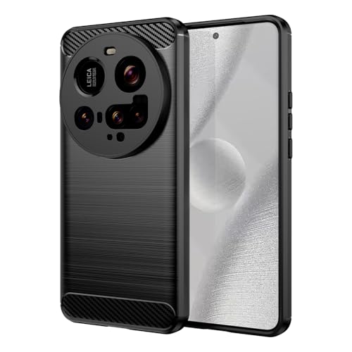 TINGYR Hülle Kompatibel mit Xiaomi 15 Ultra, Ultra Thin Silikon hülle Abdeckung Telefon Case Stoßfest Case Schutzhülle, HandyHülle Kompatibel mit Xiaomi 15 Ultra Smartphone.(Schwarz) von TINGYR