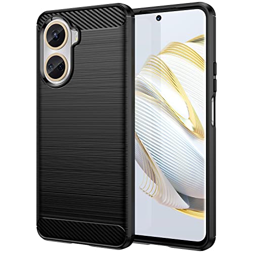 TINGYR Hülle für Huawei nova 10 SE, Ultra Thin Silikon hülle Abdeckung Telefon Case Stoßfest Case Schutzhülle, Handyhülle für Huawei nova 10 SE Smartphone.(Schwarz) von TINGYR
