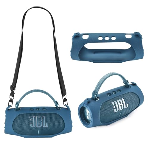 TINGYR Hülle für JBL Charge 6, wasserdichte, tragbare Bluetooth-Lautsprecher-Silikonhülle, weiche Schutzhülle mit Schultergurt für JBL Charge 6 Lautsprecher.Blau TINGYR Hülle für JBL Charge 6, wasserdichte, tragbare Bluetooth-Lautsprecher-Silikonhülle, weiche Schutzhülle mit Schultergurt für JBL Charge 6 Lautsprecher.Blau von TINGYR
