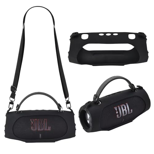 TINGYR Hülle für JBL Charge 6, wasserdichte, tragbare Bluetooth-Lautsprecher-Silikonhülle, weiche Schutzhülle mit Schultergurt für JBL Charge 6 Lautsprecher.Schwarz TINGYR Hülle für JBL Charge 6, wasserdichte, tragbare Bluetooth-Lautsprecher-Silikonhülle, weiche Schutzhülle mit Schultergurt für JBL Charge 6 Lautsprecher.Schwarz von TINGYR