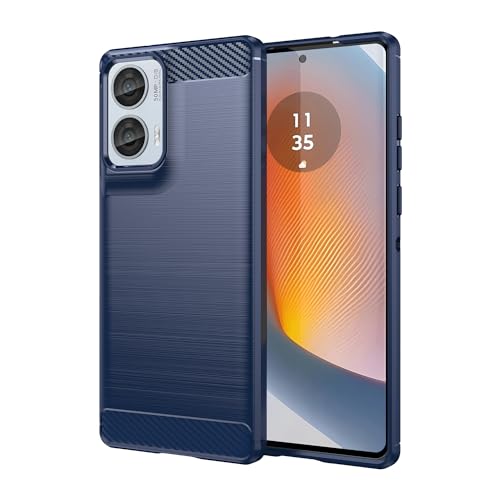 TINGYR Hülle für Motorola Edge 50 Fusion, Ultra Thin Silikon hülle Abdeckung Telefon Case Stoßfest Case Schutzhülle, Handyhülle für Motorola Edge 50 Fusion Smartphone.(Blau) von TINGYR
