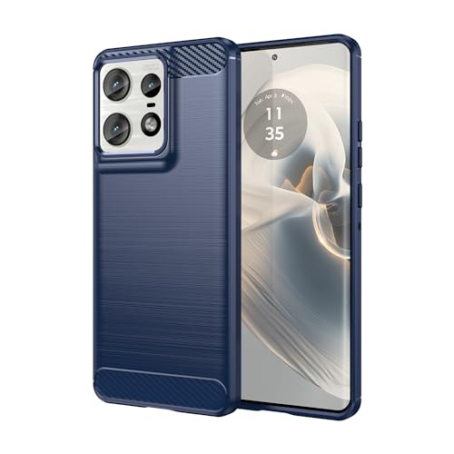 TINGYR Hülle für Motorola Edge 50 Pro, Ultra Thin Silikon hülle Abdeckung Telefon Case Stoßfest Case Schutzhülle, Handyhülle für Motorola Edge 50 Pro Smartphone.(Blau) von TINGYR