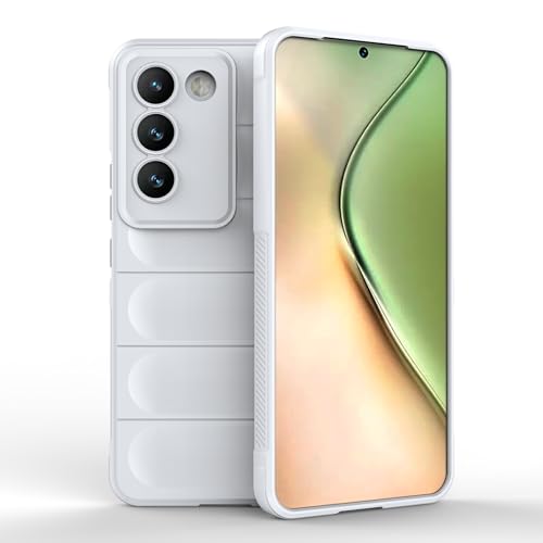 TINGYR Hülle für vivo V40 SE 5G, Ultra Thin Silikon hülle Abdeckung Telefon Case Stoßfest Case Schutzhülle Langlebig, Handyhülle für vivo V40 SE 5G Smartphone.(Weiß) von TINGYR