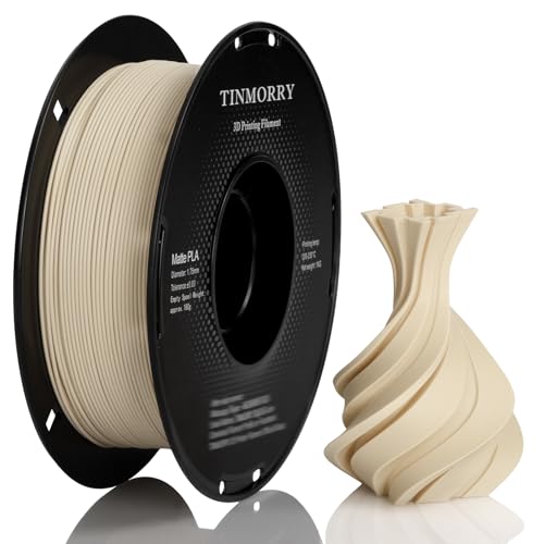 Matte PLA Filament 1.75mm, TINMORRY PLA 3D Druck Filament, Kompatibel mit Bambu Lab FDM 3D Drucker, 1 KG 1 Spule, Skin von TINMORRY