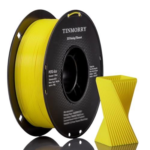 PETG Filament 1.75mm, TINMORRY Rapid PETG-Eco 3D Druck Filament, Kompatibel mit Bambu Lab/Creality K1C / FLASHFORGE Adventurer 5M /Anycubic Kobra 3 / QIDI FDM 3D Drucker, 1 KG 1 Spule, Fluo Gelb PETG Filament 1.75mm, TINMORRY Rapid PETG-Eco 3D Druck Filament, Kompatibel mit Bambu Lab/Creality K1C / FLASHFORGE Adventurer 5M /Anycubic Kobra 3 / QIDI FDM 3D Drucker, 1 KG 1 Spule, Fluo Gelb von TINMORRY