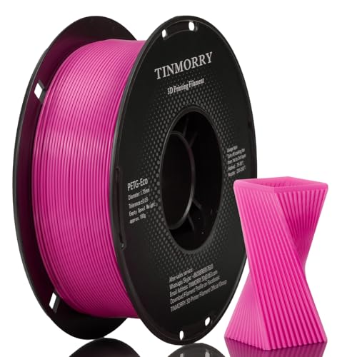 PETG Filament 1.75mm, TINMORRY Rapid PETG-Eco 3D Druck Filament, Kompatibel mit Bambu Lab/Creality K1C / FLASHFORGE Adventurer 5M /Anycubic Kobra 3 / QIDI FDM 3D Drucker, 1 KG 1 Spule, FluoPurpleRed PETG Filament 1.75mm, TINMORRY Rapid PETG-Eco 3D Druck Filament, Kompatibel mit Bambu Lab/Creality K1C / FLASHFORGE Adventurer 5M /Anycubic Kobra 3 / QIDI FDM 3D Drucker, 1 KG 1 Spule, FluoPurpleRed von TINMORRY
