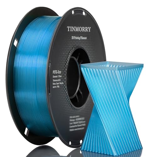 PETG Filament 1.75mm, TINMORRY Rapid PETG-Eco 3D Druck Filament, Kompatibel mit Bambu Lab/Creality K1C / FLASHFORGE Adventurer 5M /Anycubic Kobra 3 / QIDI FDM 3D Drucker, 1 KG 1 Spule, Trans Blau PETG Filament 1.75mm, TINMORRY Rapid PETG-Eco 3D Druck Filament, Kompatibel mit Bambu Lab/Creality K1C / FLASHFORGE Adventurer 5M /Anycubic Kobra 3 / QIDI FDM 3D Drucker, 1 KG 1 Spule, Trans Blau von TINMORRY