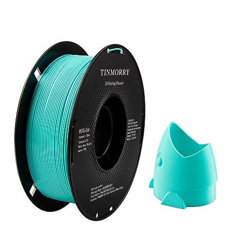 PETG Filament 1.75mm, TINMORRY Verbessert PETG-Eco 3D-Druckmaterialien, Kompatibel mit Bambu FDM 3D Drucker, 1 KG 1 Spule, Mintgrün von TINMORRY