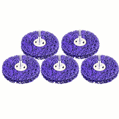 TIOMIOSEA CSD Scheibe 100mm 5er Set mit Schaft - Reinigungsscheibe für Lack, Rost & Kesselstein - Kompatibel mit Akkuschrauber und Bohrmaschine TIOMIOSEA CSD Scheibe 100mm 5er Set mit Schaft - Reinigungsscheibe für Lack, Rost & Kesselstein - Kompatibel mit Akkuschrauber und Bohrmaschine von TIOMIOSEA