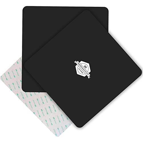 TIOPY Flexible Abnehmbare Magnetisches Druckbett Kit 220x220 mm,2Stk Austauschbare Druckoberfläche und 1 Magnttee Aufkleber, für MK2/Anet A8/Lulzbot Taz 5/6 Wanhao Duplikator I3 von TIOPY