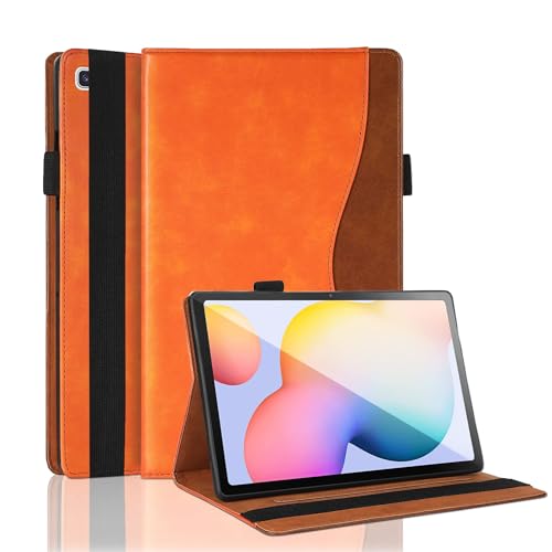 Samsung Galaxy Tab S6 Lite 2020 S6 Lite 2022 10.4 Zoll, SMP610SMP615SMP613SMP619 Hülle Business PU Leder MultiAngle Stand Flip Case mit Stifthalter für Galaxy Tab S6 lite 10.0 10,2 cm von TIPOYOROO