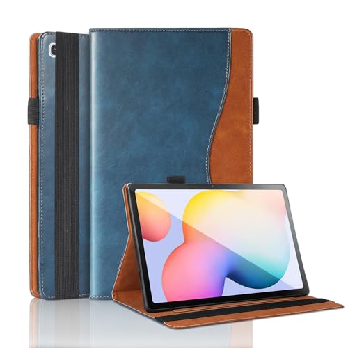 Samsung Galaxy Tab S6 Lite 2020 S6 Lite 2022 10.4 Zoll, SMP610SMP615SMP613SMP619 Hülle Business PU Leder MultiAngle Stand Flip Case mit Stifthalter für Galaxy Tab S6 lite 10.0 10,2 cm von TIPOYOROO