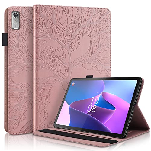 TIPOYOROO Schutzhülle für Lenovo Tab P11 2nd Gen/Xiaoxin Pad Plus 2023 11,5 Zoll TB350FU/TB350XU Hülle PU Leder Cover Flip Stand Shell mit Gummiband & Kartenhalter für Lenovo Tab P11 2nd Gen 11,5 Zoll von TIPOYOROO