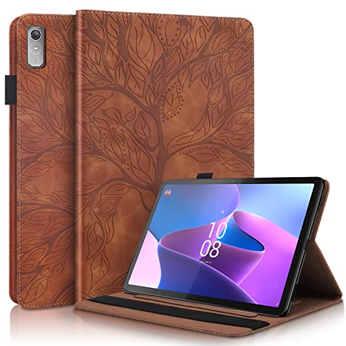 TIPOYOROO Schutzhülle für Lenovo Tab P11 2nd Gen/Xiaoxin Pad Plus 2023 11,5 Zoll TB350FU/TB350XU Hülle PU Leder Cover Flip Stand Shell mit Gummiband & Kartenhalter für Lenovo Tab P11 2nd Gen 11,5 Zoll von TIPOYOROO