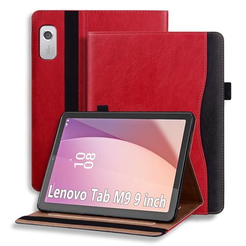 TIPOYOROOS Schutzhülle für Lenovo Tab M9 9 Zoll (TB-310FU) 2023-Rot von TIPOYOROOS