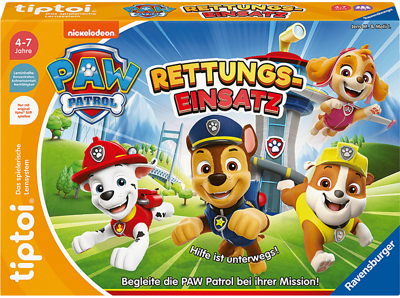 TIPTOI Paw Patrol Rettungseinsatz Tiptoi Brettspiel, Mehrfarbig TIPTOI Paw Patrol Rettungseinsatz Tiptoi Brettspiel, Mehrfarbig von TIPTOI