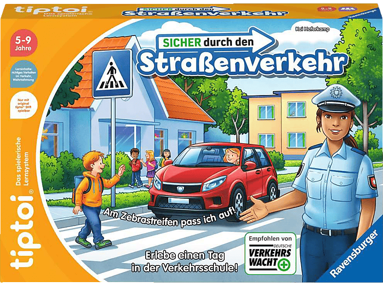 TIPTOI Spiel 00173 - Sicher im Straßenverkehr Lernspiel, Mehrfarbig von TIPTOI