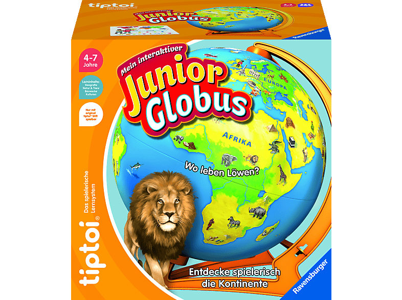 TIPTOI tiptoi® Mein interaktiver Junior Globus tiptoi, Mehrfarbig von TIPTOI