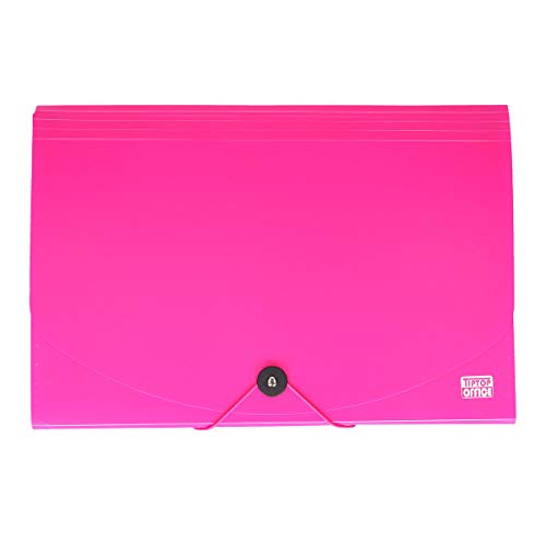 TIPTOP OFFICE 405381 TTO Fächermappe mit 12 Fächer und Gummizugverschluss PP DIN A4+, Neon Rosa TIPTOP OFFICE 405381 TTO Fächermappe mit 12 Fächer und Gummizugverschluss PP DIN A4+, Neon Rosa von TIPTOP OFFICE