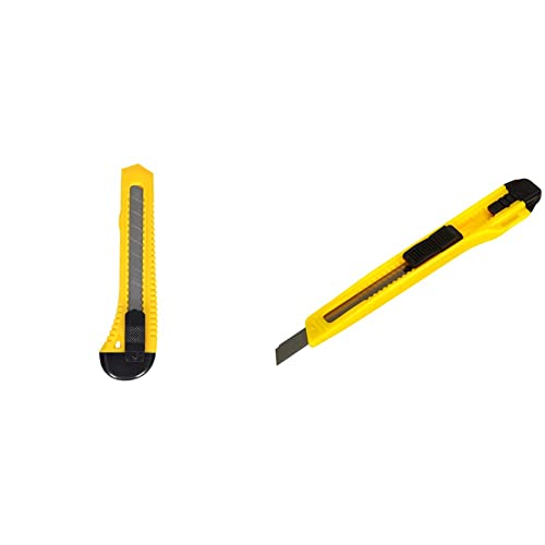 TIPTOP OFFICE Cuttermesser Standard, 18 mm, Gelb & Cuttermesser Standard, 9mm, Gelb von TIPTOP OFFICE