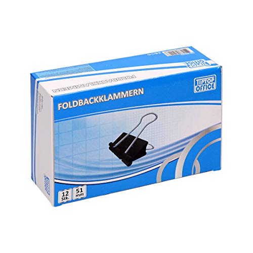 TIPTOP OFFICE TTO Foldbackklammern 51mm, 12 Stk, 12 Stk von TIPTOP OFFICE