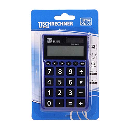 TTO Taschenrechner ''DG-555M'' 12-Stellig, Neon Mix von TIPTOP OFFICE