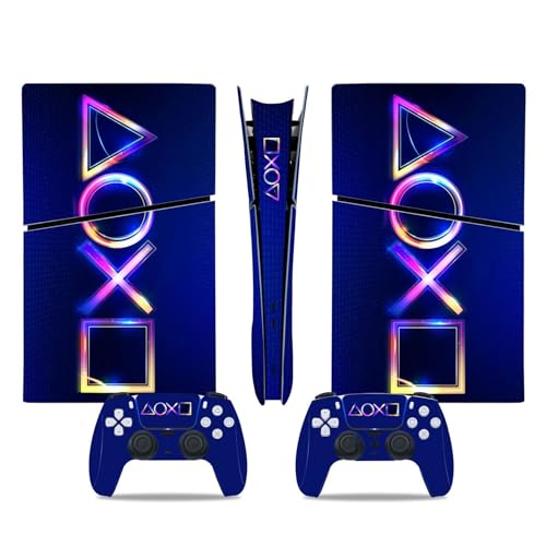 Für PS5 Slim Skin Disc Edition & Für PS5 Slim Skin Digital Edition Konsole Und Controller Vinyl Cover Skins Wraps Kratzfest Kompatibel 00355 Blasenfrei Kein Schaum Kratzfest (Size : Digital Edition) von TISURXQ