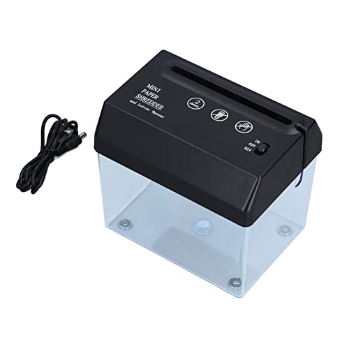 Mini-Aktenvernichter, Tragbare Papiermühle, Dokumentendatei, USB-Aktenvernichter, Vollständig Transparent, Stumm, Kompakter Elektrischer Aktenvernichter, Desktop-Aktenvernichter für Schule, Büro, Heim von TITA-DONG