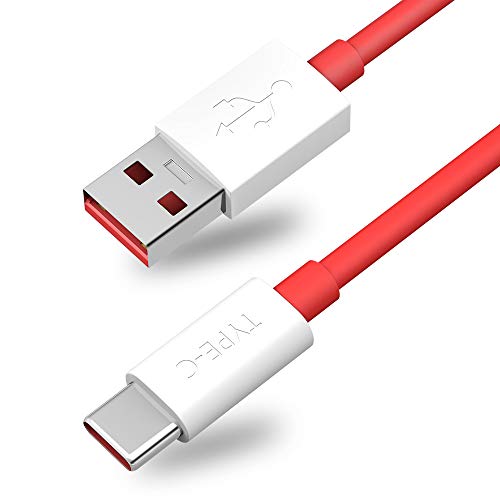 TITACUTE für OnePlus 11 10 8 Pro Kabel, 1,8m/ 6ft Warp Charge Ladekabel Dash Ladegerät USB Typ C Schnell Lade Daten Kabel Kompatibel mit OnePlus Nord 2T/Buds/8 8T 7T 7 Pro 6T 6 Rot von TITACUTE